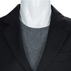 Young Versace Black Wool Pant Suit 8 Yrs For Kids -Versace Official Website luxury kids versace new boys clothing p69071 005