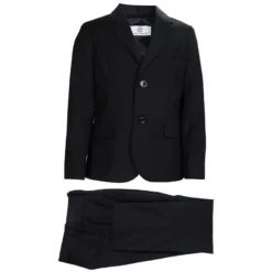 Young Versace Black Wool Pant Suit 6 Yrs For Kids