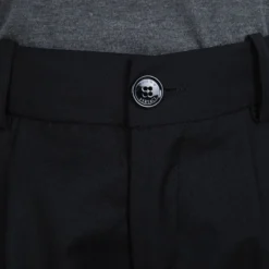 Young Versace Black Wool Pant Suit 6 Yrs For Kids -Versace Official Website luxury kids versace new boys clothing p71603 007