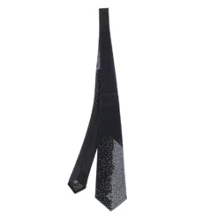 Versace Black Medusa Silk Jacquard Tie For Men
