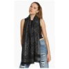 Versace Black Geometric Scarf For Women