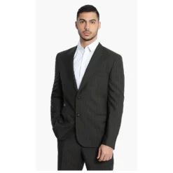 Versace Green Gianni Tailored Fit Suit L (IT 50) For Men -Versace Official Website luxury men versace new clothes p545183 004