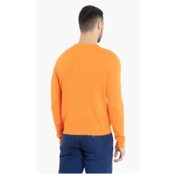Versace Orange Versus Gianni Crew Neck Sweater XS (IT 44) For Men -Versace Official Website luxury men versace new clothes p545597 003