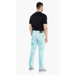 Versace Blue Versace Jeans Multi-Colored Slim Fit Pants L (34) For Men -Versace Official Website luxury men versace new clothes p545921 004