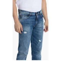 Versace Blue Versace Jeans Slim Fit Jeans L (34) For Men -Versace Official Website luxury men versace new clothes p545960 004