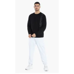 Versace Black Logo Cotton Sweatshirt L For Men