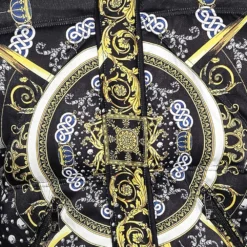 Versace Collection Multicolor Printed Fur Lined Hooded Jacket L For Men -Versace Official Website luxury men versace new clothes p566347 002