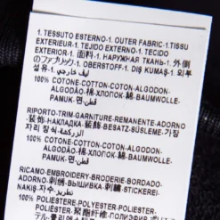Versace Navy Blue Logo Embroidered Cotton Taylor Fit Sweatshirt L For Men -Versace Official Website luxury men versace new clothes p574493 011
