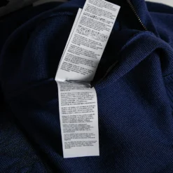 Versace Blue Wool & Leather Medusa Appliqued Zip Front Jacket S For Men -Versace Official Website luxury men versace new clothes p599735 009