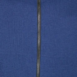 Versace Blue Wool & Leather Medusa Appliqued Zip Front Jacket S For Men -Versace Official Website luxury men versace new clothes p599735 013