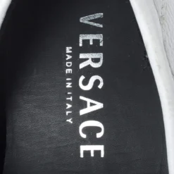 Versace White Leather Medusa Detail Slip On Loafers Size 41 For Men -Versace Official Website luxury men versace new shoes p259542 001