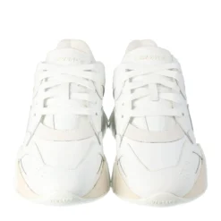 Versace White Leather Squalo Platform Sneakers Size 40 For Men -Versace Official Website luxury men versace new shoes p309170 003