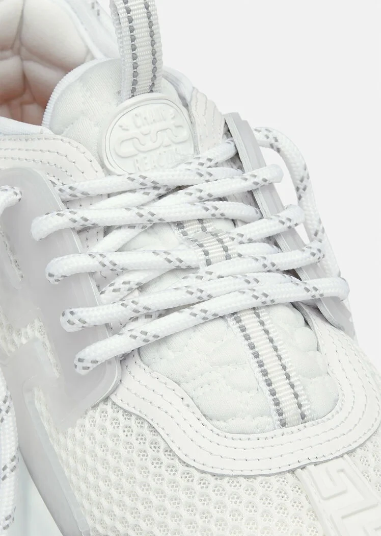 Versace White Chain Reaction Sneakers Size EU 40.5 For Men 6 Versace White Chain Reaction Sneakers Size EU 40.5 For Men - Image 6