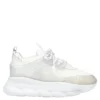 Versace White Chain Reaction Sneakers Size EU 41.5 For Men