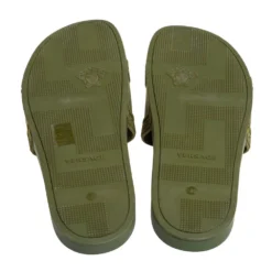 Versace Olive Green Rubber Medusa Slip On Sandal Size 45 For Men 13 Versace Olive Green Rubber Medusa Slip On Sandal Size 45 For Men -Versace Official Website luxury men versace new shoes p413271 001
