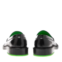 Versace Black Leather Slip On Medusa Loafers Size 40 For Men -Versace Official Website luxury men versace new shoes p537152 002