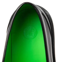 Versace Black Leather Slip On Medusa Loafers Size 40 For Men -Versace Official Website luxury men versace new shoes p537152 004