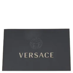 Versace Light Gold/Black Leather And Suede High Top Sneakers Size 45 For Men -Versace Official Website luxury men versace new shoes p603200 002