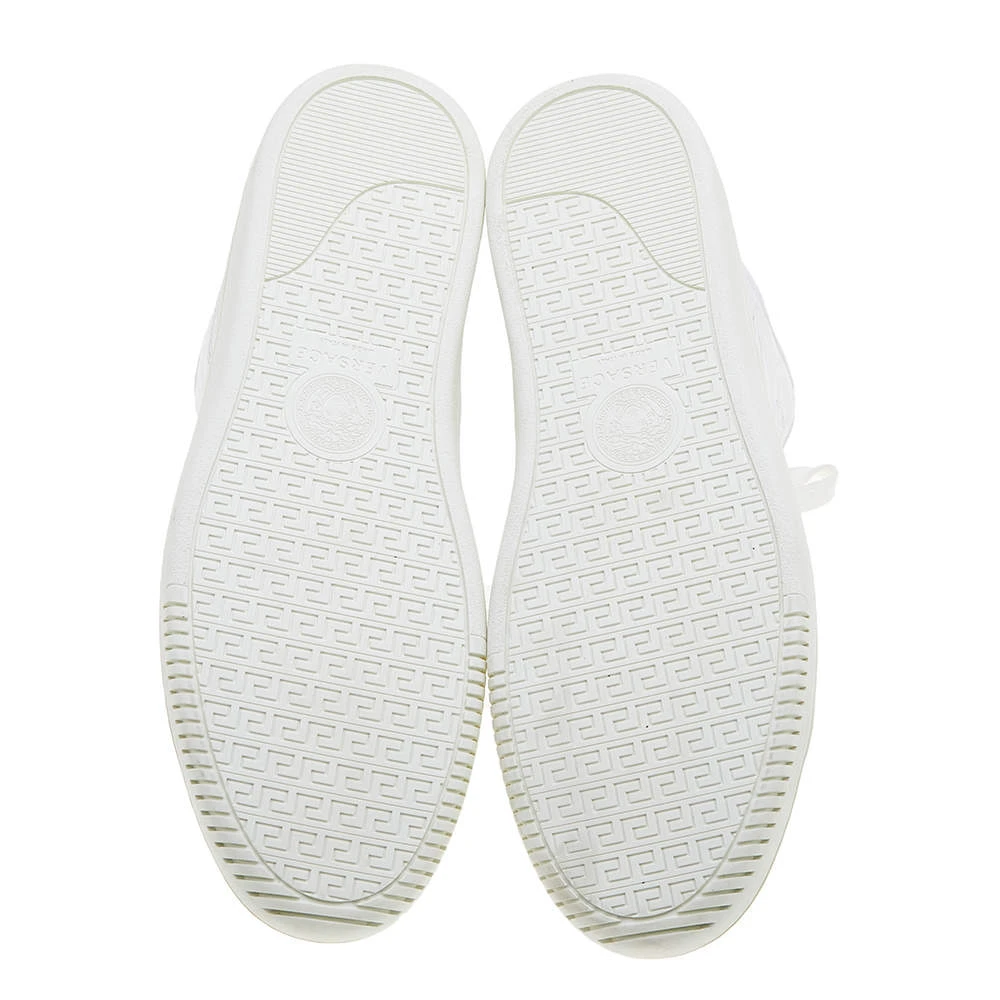 Versace White Leather Medusa High Top Sneakers Size 43 For Men 6 Versace White Leather Medusa High Top Sneakers Size 43 For Men - Image 6