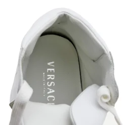 Versace White Leather Medusa High Top Sneakers Size 43 For Men 15 Versace White Leather Medusa High Top Sneakers Size 43 For Men -Versace Official Website luxury men versace new shoes p612884 008