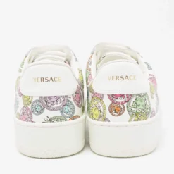 Versace Limited Edition Multicolor Ilus Medusa Amplified Print Leather Lace Up Sneakers Size 41 For Men -Versace Official Website luxury men versace new shoes p661761 005