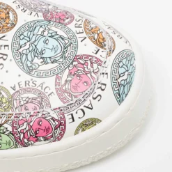 Versace Limited Edition Multicolor Ilus Medusa Amplified Print Leather Lace Up Sneakers Size 41 For Men -Versace Official Website luxury men versace new shoes p661761 008