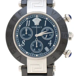 Versace Black Stainless Steel Ceramic Reve 95C Women's Wristwatch 40 Mm For Women -Versace Official Website luxury men versace new watches p183583 005