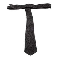 Gianni Versace Vintage Purple Floral Silk Jacquard Skinny Tie For Men -Versace Official Website luxury men versace used accessories p142767 0003