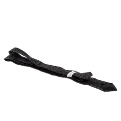 Gianni Versace Vintage Purple Floral Silk Jacquard Skinny Tie For Men -Versace Official Website luxury men versace used accessories p142767 0004