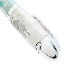 Versace Green Embossed Silver Tone Rollerball Pen For Men -Versace Official Website luxury men versace used accessories p162322 004