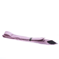 Versace Pink And Purple Floral Printed Silk Medusa Head Detail Traditional Tie For Men -Versace Official Website luxury men versace used accessories p177980 003