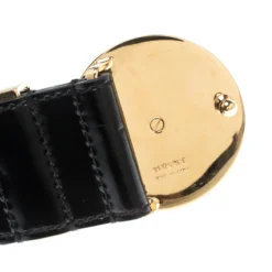 Versace Black Leather Medusa Buckle Belt 90CM For Men -Versace Official Website luxury men versace used accessories p209305 006