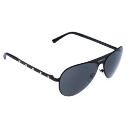 Versace Black MOD.2189 Aviator Sunglasses For Men