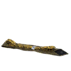 Versace Vintage Grey And Yellow Printed Silk Traditional Tie For Men -Versace Official Website luxury men versace used accessories p260481 003