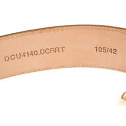 Versace Brown Studded Suede Medusa Belt 105CM For Men -Versace Official Website luxury men versace used accessories p279083 004