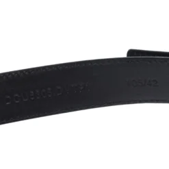 Versace Black Leather Classic Medusa Belt 105CM For Men -Versace Official Website luxury men versace used accessories p279091 002