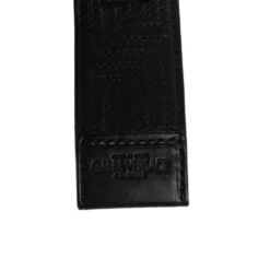 Versace Black Quilted Leather Logo Plaque Buckle Belt 90 CM For Men -Versace Official Website luxury men versace used accessories p473147 007