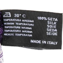 Versace White & Purple Jacquard Silk Tie For Men -Versace Official Website luxury men versace used accessories p510241 002