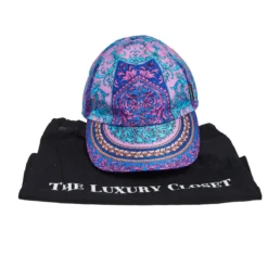 Versace Purple Baroque Print Silk Baseball Cap For Men -Versace Official Website luxury men versace used accessories p597379 001