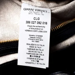 Versace Black Leather Palazzo Empire Tote For Men -Versace Official Website luxury men versace used bags p245895 005