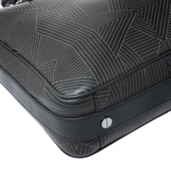 Versace Black Leather Medusa Vertical Briefcase Tote For Men -Versace Official Website luxury men versace used bags p255281 010