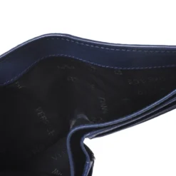 Versace Blue Greca Embossed Leather Bifold Wallet For Men -Versace Official Website luxury men versace used bags p267725 004