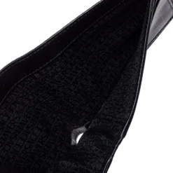 Versace Black Ostrich Leg Bifold Wallet For Men -Versace Official Website luxury men versace used bags p384000 001