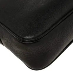 Versace Black Leather Perforated Medusa Wristlet Clutch For Men -Versace Official Website luxury men versace used bags p394714 004