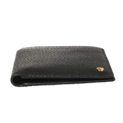 Versace Black Leather Medusa Bifold Wallet For Men -Versace Official Website luxury men versace used bags p450660 012