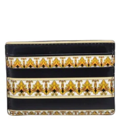Versace Multicolor Leather Printed Card Case For Men -Versace Official Website luxury men versace used bags p543032 1637641401 007