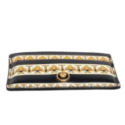 Versace Multicolor Leather Printed Card Case For Men -Versace Official Website luxury men versace used bags p543032 1637641405 008