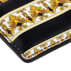 Versace Multicolor Leather Printed Card Case For Men -Versace Official Website luxury men versace used bags p543032 1637641412 009