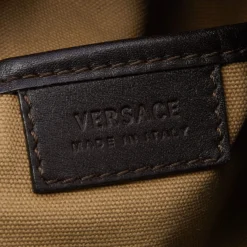 Versace Beige Canvas Crossbody Bag For Men -Versace Official Website luxury men versace used bags p644592 004