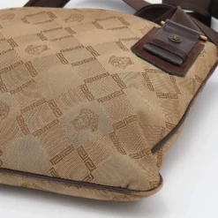 Versace Beige Canvas Crossbody Bag For Men -Versace Official Website luxury men versace used bags p644592 007